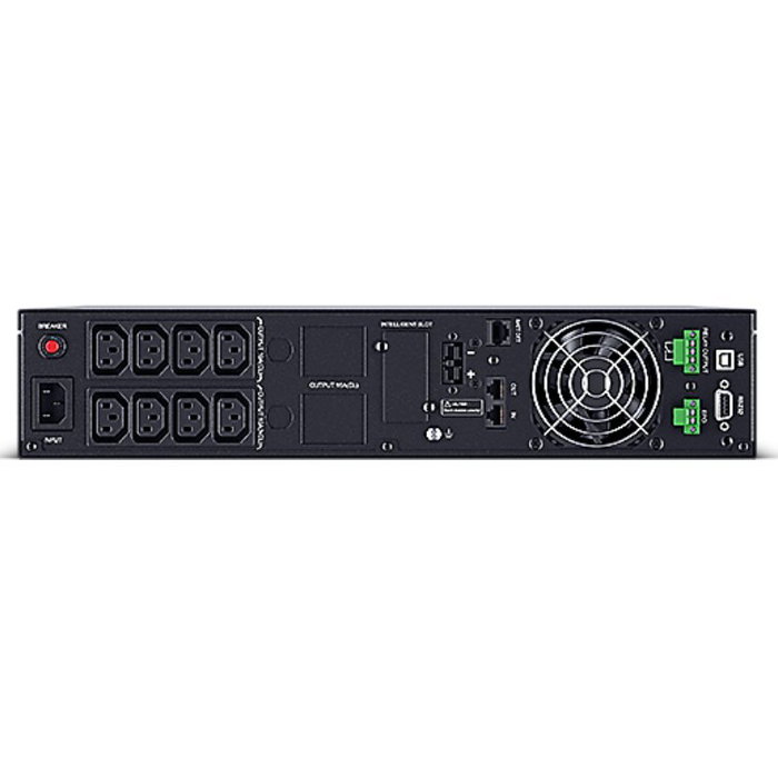 CyberPower SAI/UPS Doble Conversión OLS1500ERT2UA 1500VA/1350W para Rack 2U y Torre con 8 Salidas (4 Críticas + 4 No Críticas), Pantalla LCD a Color, Protección Pura Onda Sinusoidal